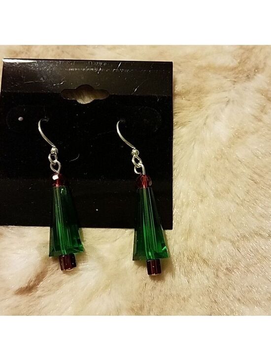 Jewelry - Christmas Tree Earrings